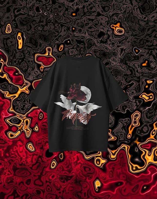 MIDNIGHT ECLIPSE Over sized T shirt